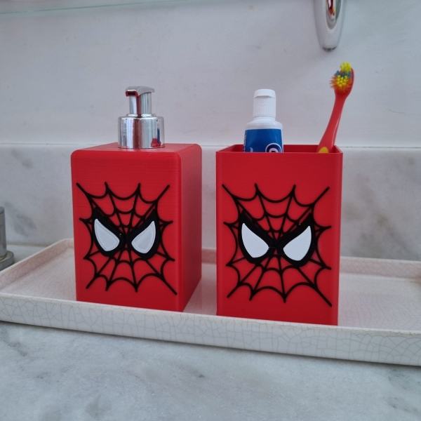 Kit Banheiro Marvel - Homem Aranha - Imagem 2