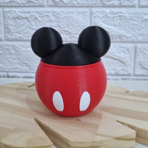 Porta Cotonete ou Algodão Mickey - Imagem 2