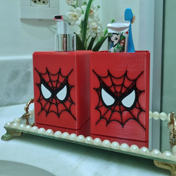 Kit Banheiro Marvel - Homem Aranha