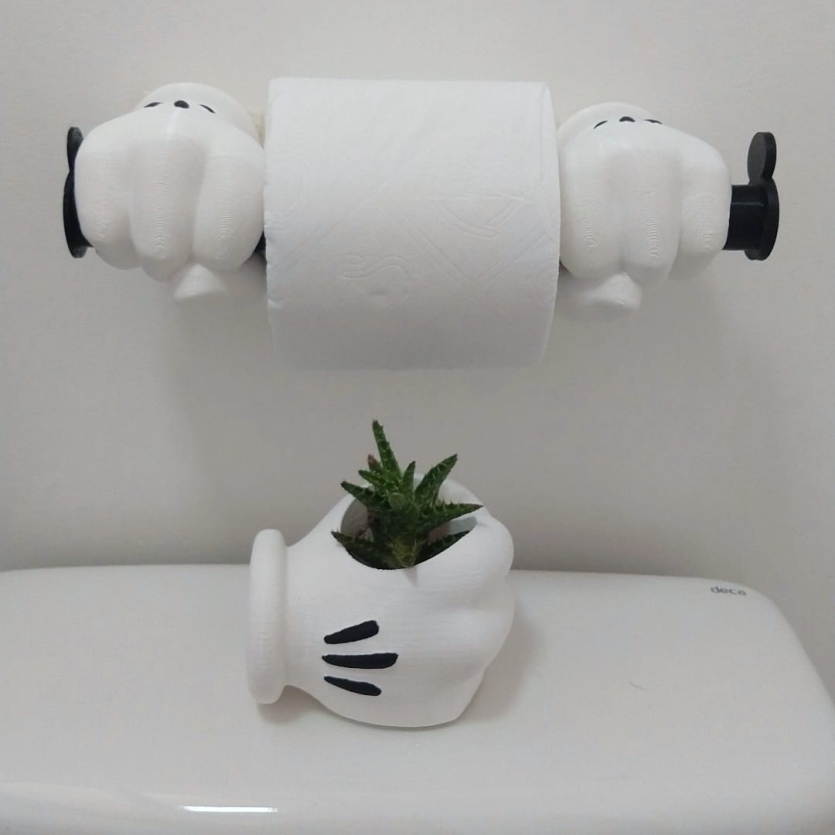 Porta Papel/papeleira Mickey