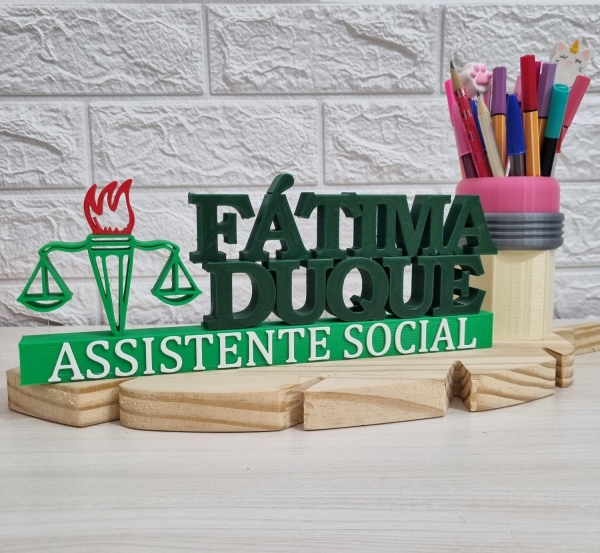 Placa Profissional Assistente Social