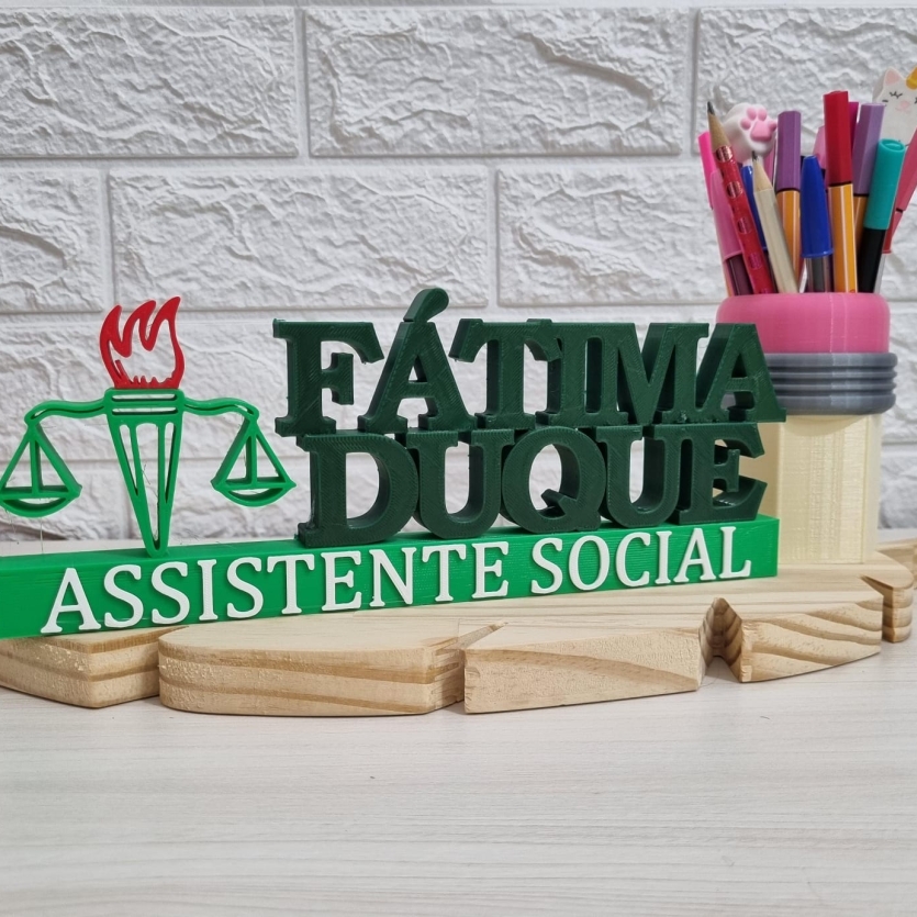 Placa Profissional Assistente Social