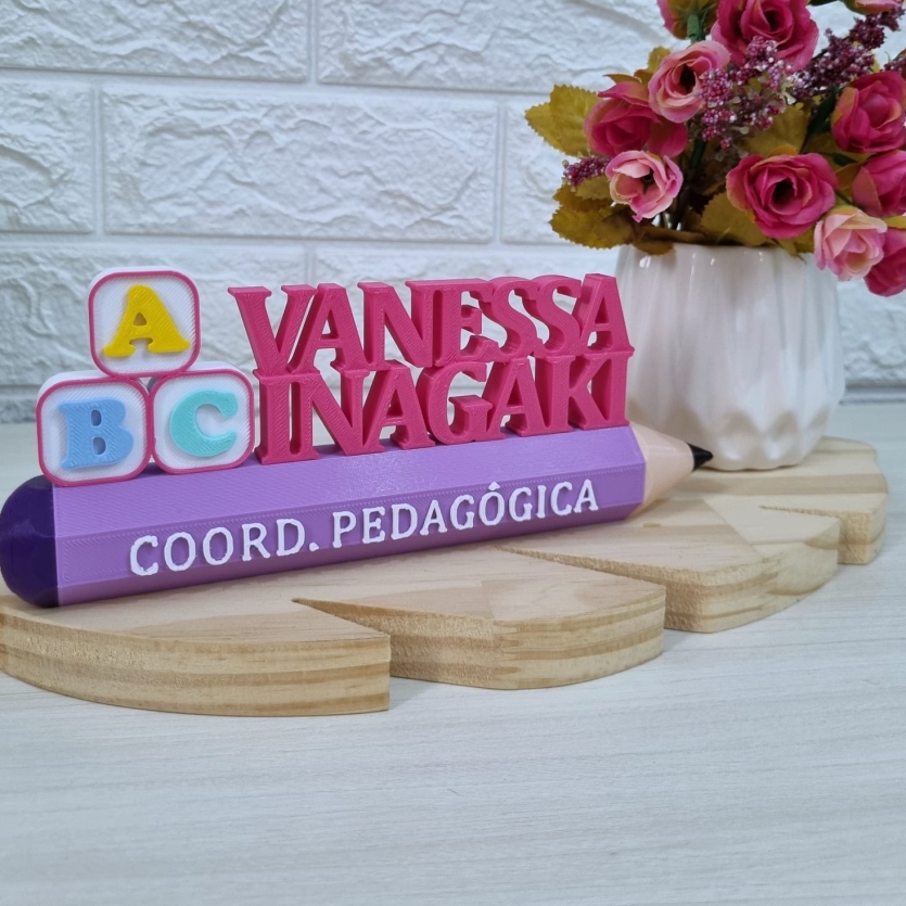Placa Profissional Coordenadora Pedagógica