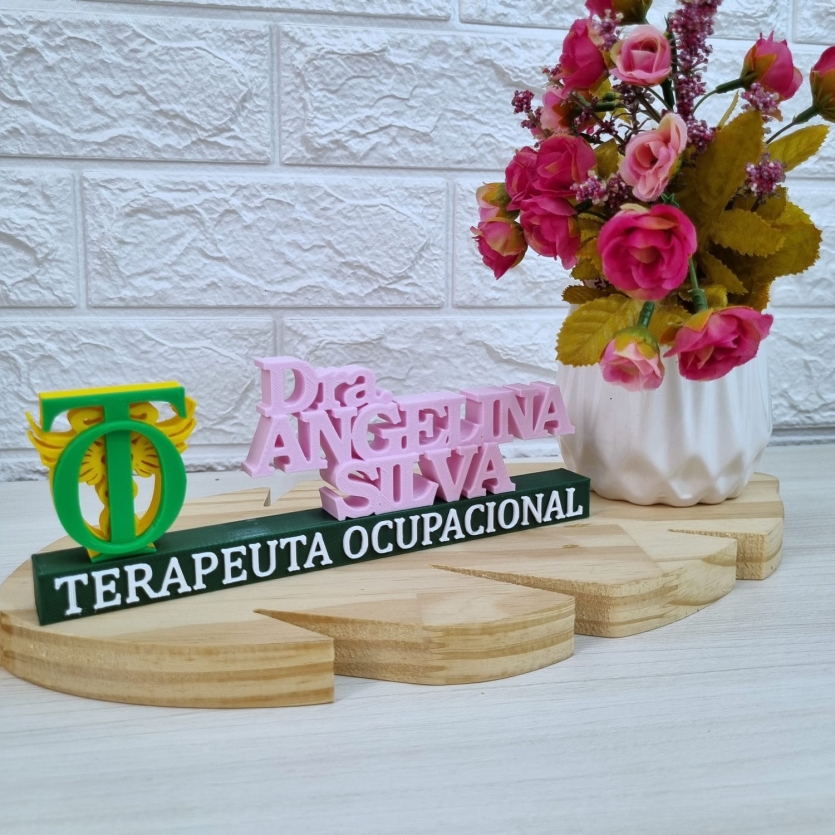 Placa Profissional Terapia (Terapeuta) Ocupacional