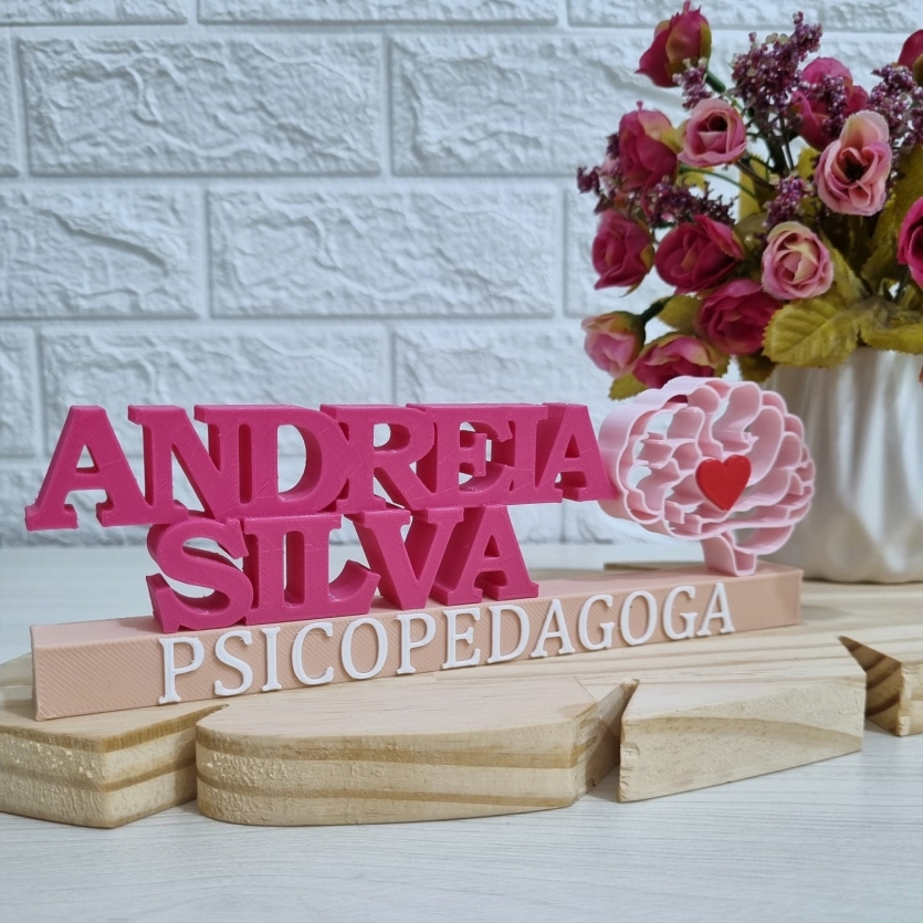Placa Profissional Psicopedagoga (Psicopedagogo)/Psicopedagogia